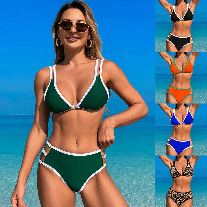 

American Fashion Casual New Bikini Sexy Spice Fashion Split Swimsuit Women Bikini Swimsuit Women Bathing Suit Women