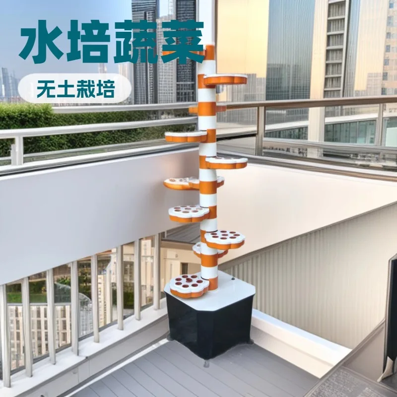 Spiral Hydroponic Growing Tower Soilless Cultivation Planter Home Vegetable Garden Balcony Multi-layer Planting Equipment