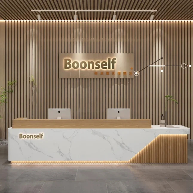 Company Hotel lobby Reception desk Modern Chinese style checkout page Beauty salon Bar table Training institution Counter