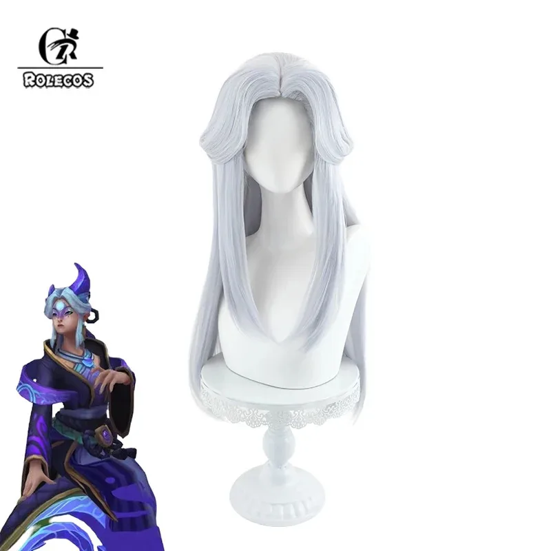 

ROLECOS Game LOL Spirit Blossom Alune Косплей Парик 65 см Длинные Женские Косплей Парики Термостойкие Синтетические Волосы