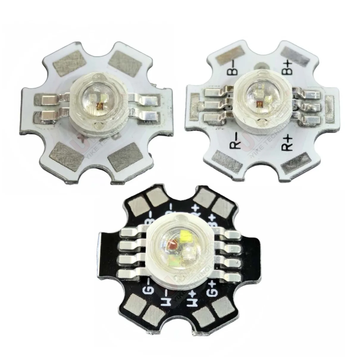 10 قطعة 4P 6P 8Pin RGB RGBW RGBWW عالية الطاقة LED الخرز 1 واط 3 واط لأضواء المسرح ، الأضواء السفلية ، تركيبات الإضاءة DIY