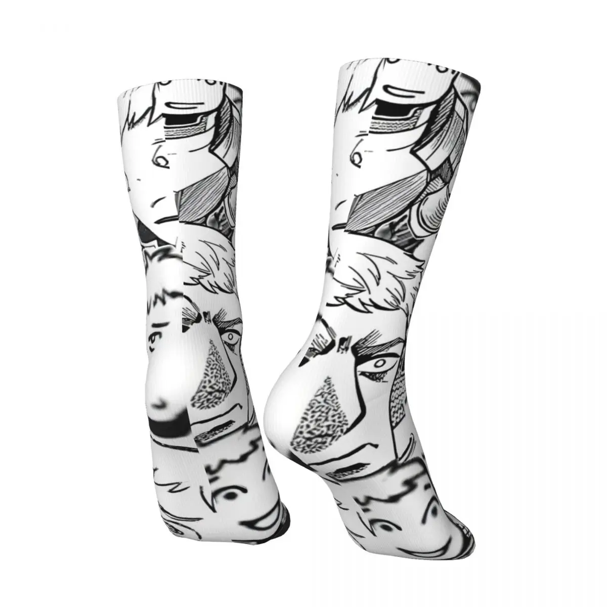 Funny Happy Delicious Retro Harajuku Dungeon Meshi Hip Hop Novelty Seamless Crew Crazy Sock