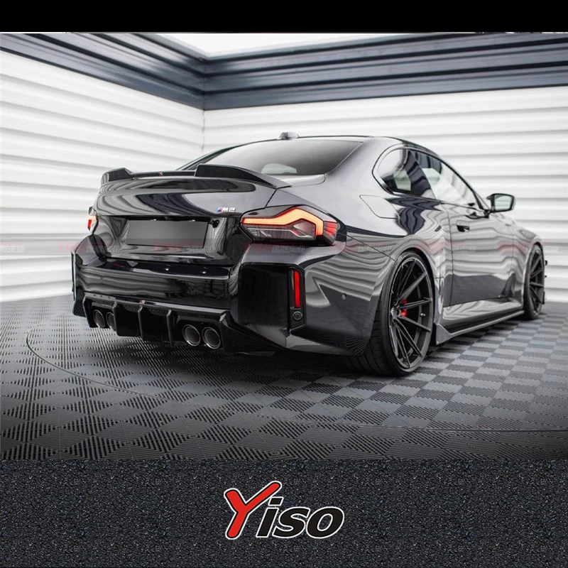 Suitable for 2023 M2 G87 Rear spoiler Modified Carbon fiber M2 G87 MAXTON Rear Lip Aerodynamic kit M2 G87 Rear spoiler diffuser
