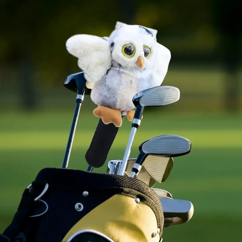 Plush Golf Head Covers Owl Driver Stuffed Funny Headcover Golf Accessories Funny And Functional For Men Golf Fit Drivers And