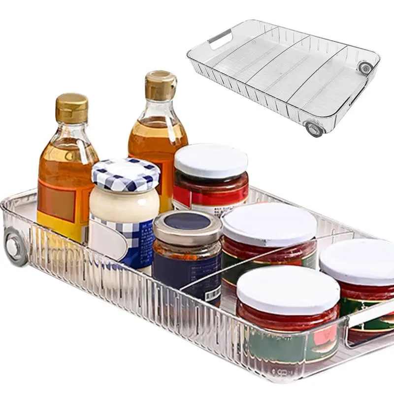 

Fridge Drawer Organizer Clear Refrigerator Organizers And Storage With Compartments Serving Dishes Trays & Platters