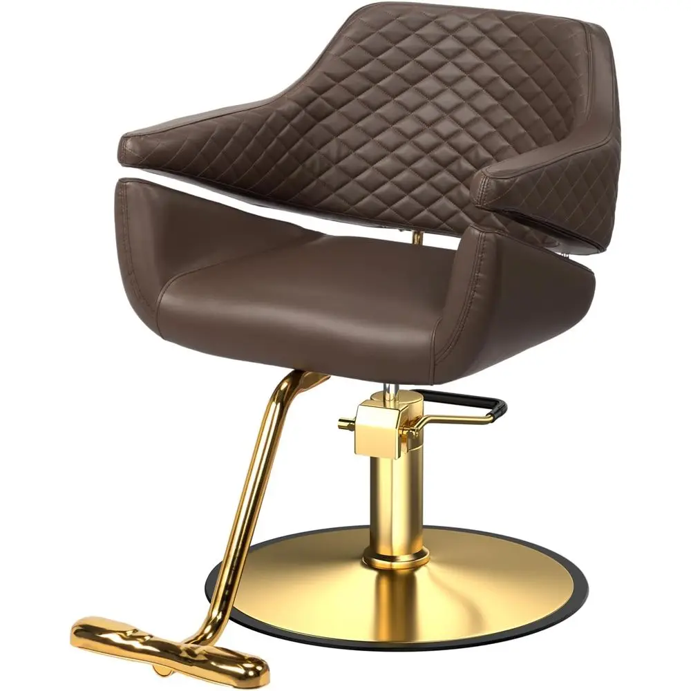 

Heavy-Duty Hydraulic Barber Chair with 360° Swivel, Footrest, and Beauty Spa Braiding Equipment