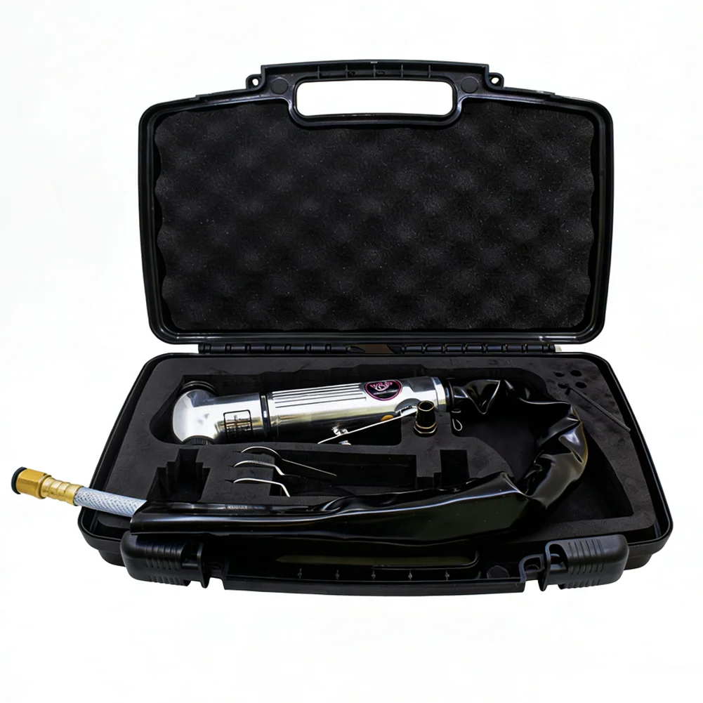 

Air Window Cut-off Knife Pneumatic Windshield Remover Kit Windscreen Seal Cutter W/ 3 Blades for Cutting Silica Gel In Car Doors