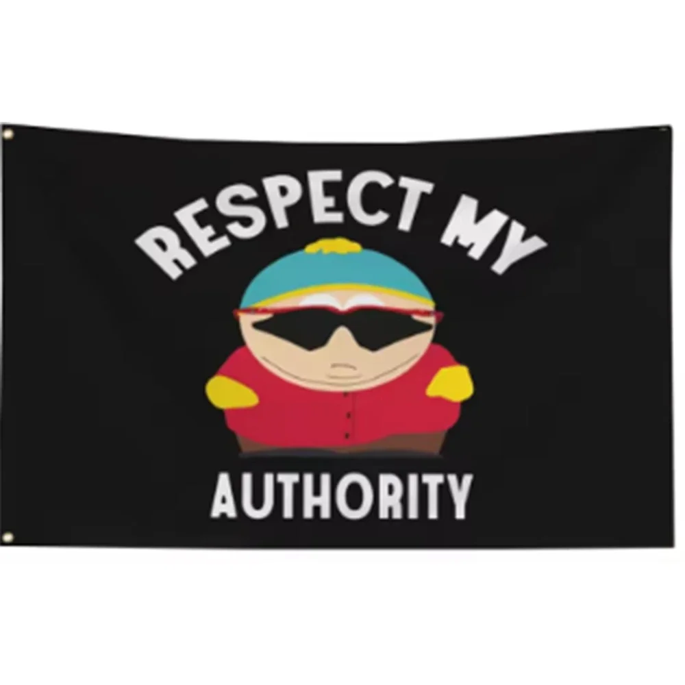 2X3FT Respect My Authority Flags Custom 3X5FT METAL MUSIC BANNER