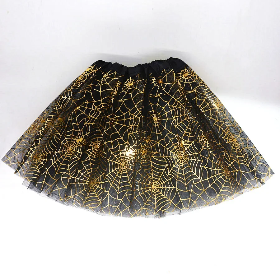 Glow Women Adult Kids Children Tutu Mesh Spider Spiderweb Cobweb Skirts Gift Fancy Dress  Costume Bat Cloak Party Halloween - view 4