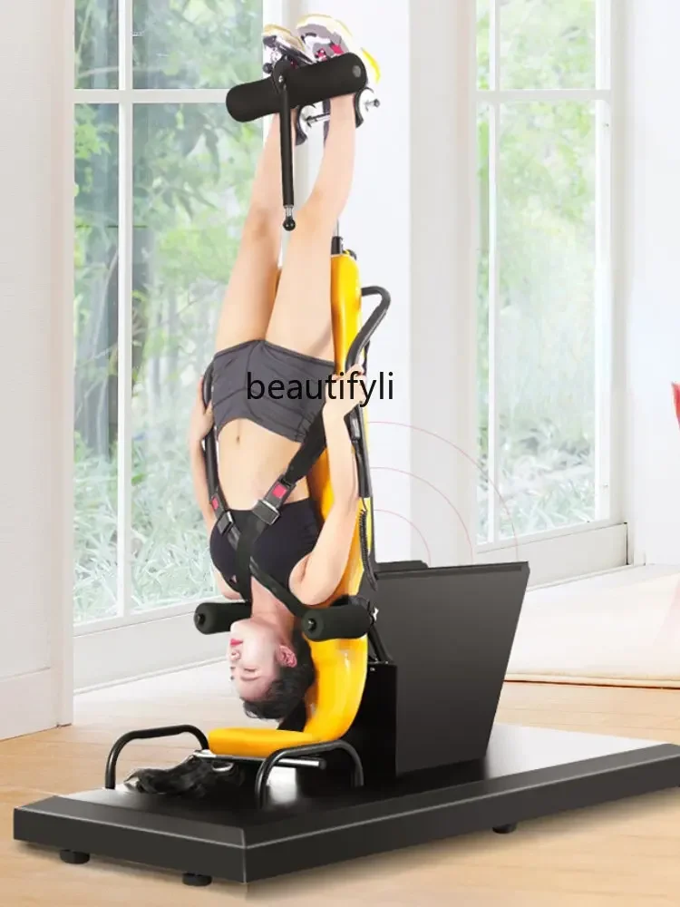 Electric Inversion Table Upside down Fitness Equipment Neck Lumbar Traction Stretching Exercise Hand-Stand Tool