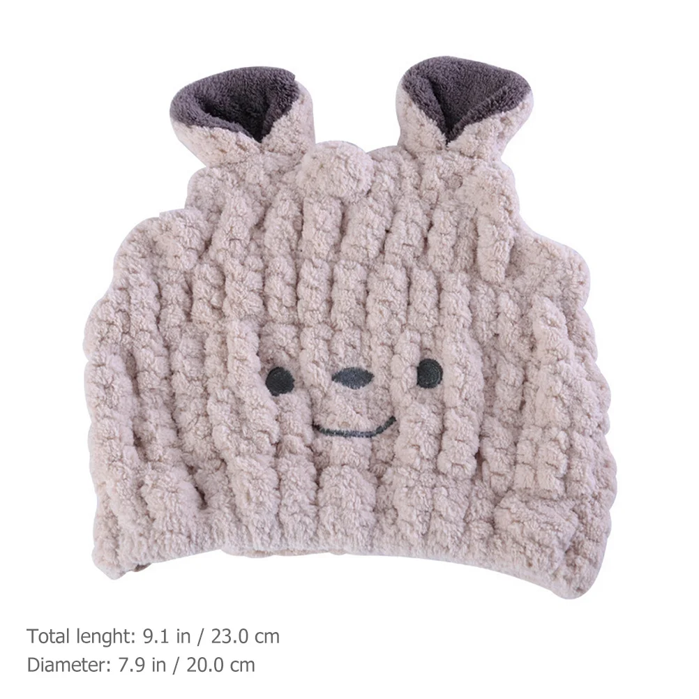 

Впитывающая детская шапочка для душа, полотенце для сушки волос, нежная, быстросохнущая, принадлежности для детской ванны, быстросохнущая накидка для детских волос, детское полотенце, шапка