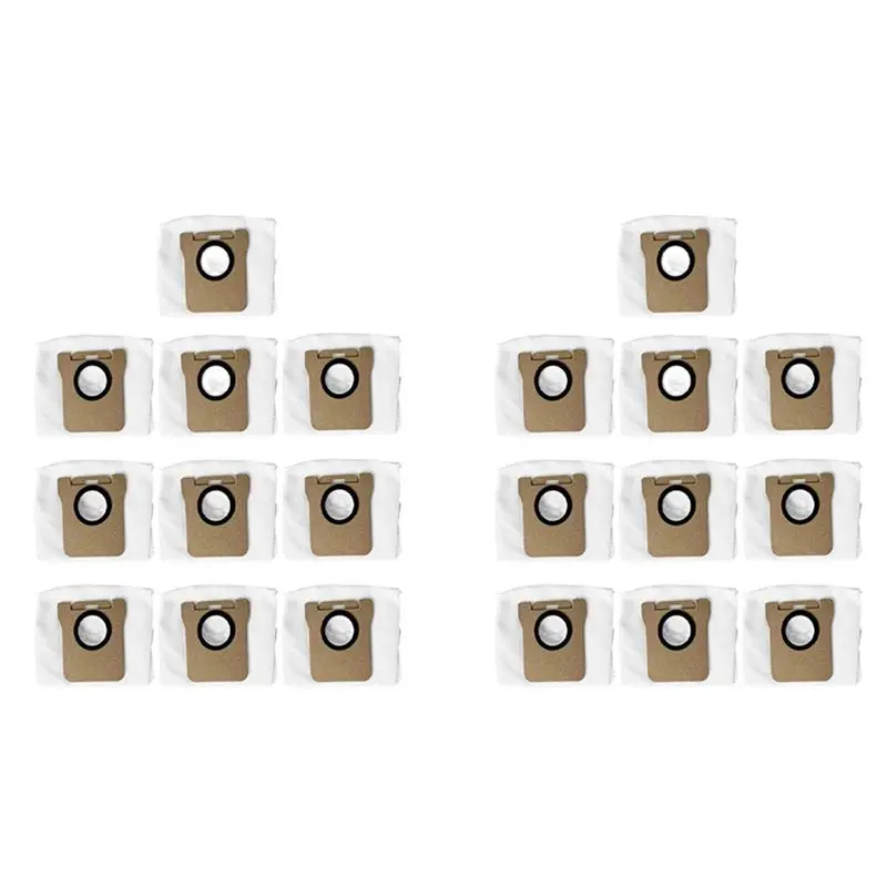 

ABUH-20PCS для роботов-пылесосов Dreame Bot L10S Ultra/Mijia B101CN/Dream S10 S10 Pro: сменные мешки для сбора пыли