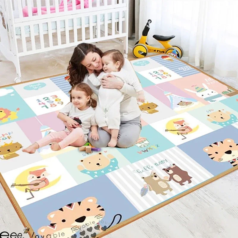 Folding Play Mat para Crianças, Baby Playmat, Developing Mat, Quarto do Bebê, Crawling Pad, Tapete, Tapete, Espessura EPE, 1cm