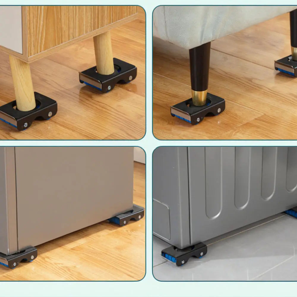 High Efficiency Furniture Mover Tool Set Appliance Roller Slider Base For Heavy Sofa Fridge Washing Machine Transport