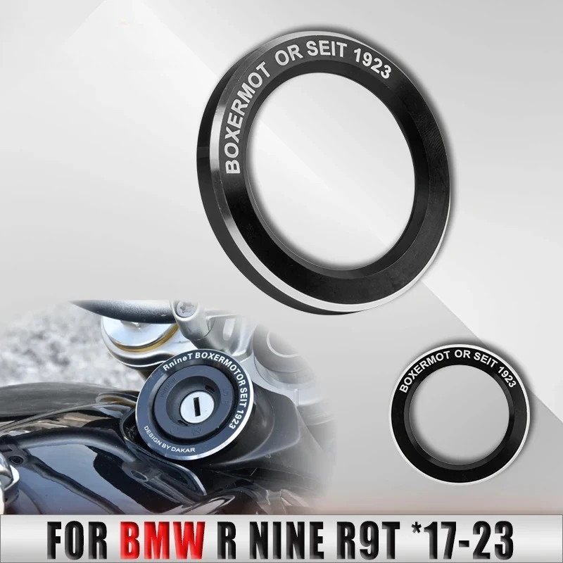 

R Nine T Ignition Starter Lock Cover Key Ring For BMW R NINET Scrambler Racer Pure Urban GS R9T 2017-2023 Motorcycle Accessories
