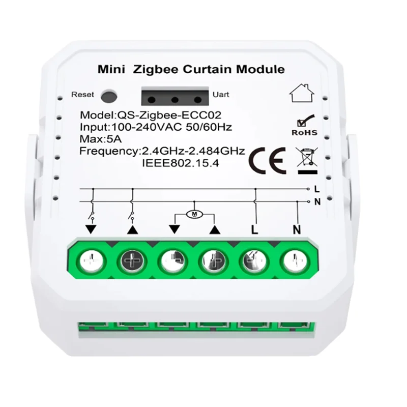 B04B-Tuya Zigbee Modulo Tenda Apparecchio Intelligente Domestico Modulo Tenda Cellulare APP Controllo Remoto Per Alexa Casa