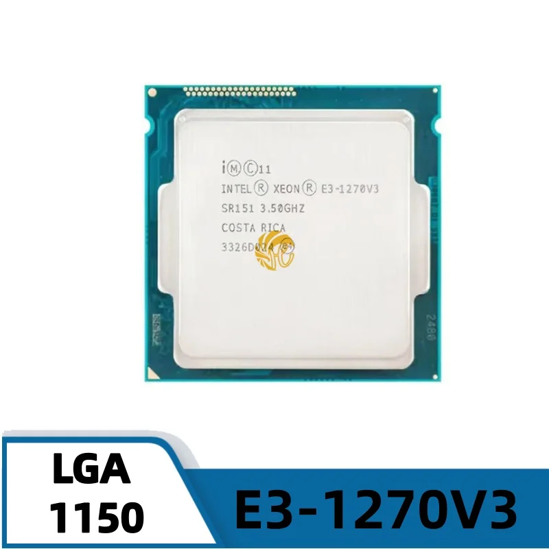  Xeon E3-1270v3 E3 3.5 GHz Quad-Core Eight-Thread CPU L2=1M L3=8M 80W LGA 1150 1270 V3 E3 1270v3 Used