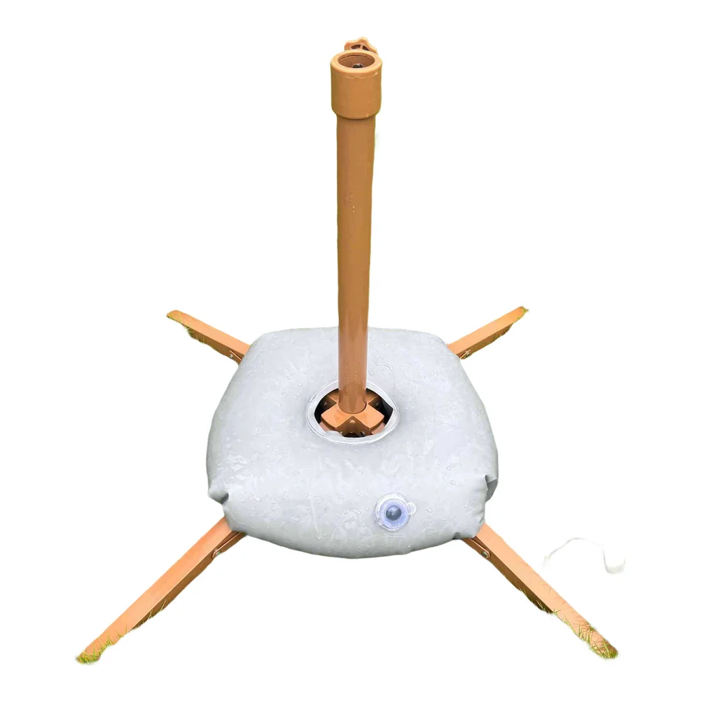 For Various Umbrella Sizes Metal Umbrella Base Foldable Umbrella Holder Beach And Outdoor Fun 55cm 21.65inch Quick Setup Process