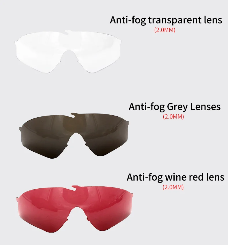 SI M ALPHA Anti-Fog Ski Sonnenbrille Radfahren Sonnenbrille Militärbrille Kugelsichere Armee Taktische Brille MTB Schießen Brillen – Detail 6
