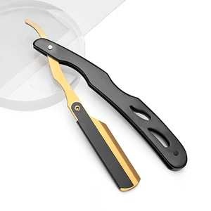 Barbertop barbear reta para homens, navalhas manuais clássicas de barbeiro, faca dobrável, aço inoxidável, ferramenta de cabeleireiro, novo 10 principais vendas canivete girl - №4