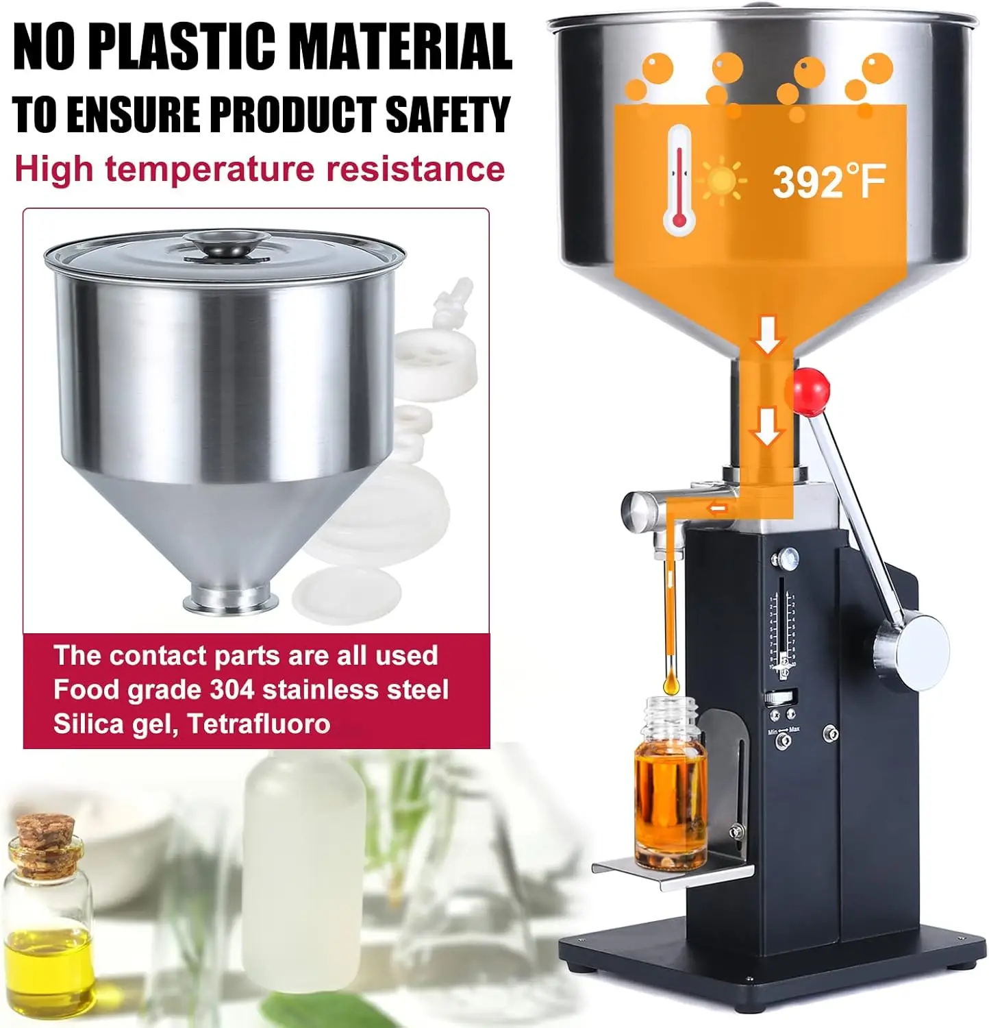 

Liquid Filling Machine,Bottle filling Machine, A03 Pro 100ml Manual Filling machine For Liquid Paste Cosmetic Cream·Hot Sale