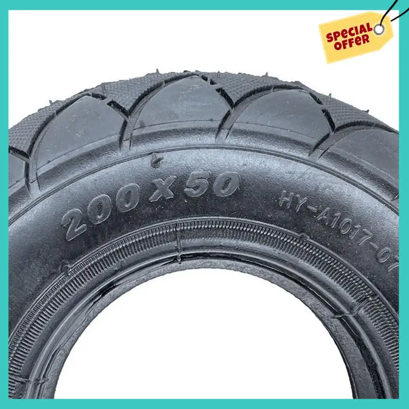 

-ABHW 4X 8 Inch Electric Scooter Tire 200X50 Tubeless Solid Tire For Emicro Electric Scooter