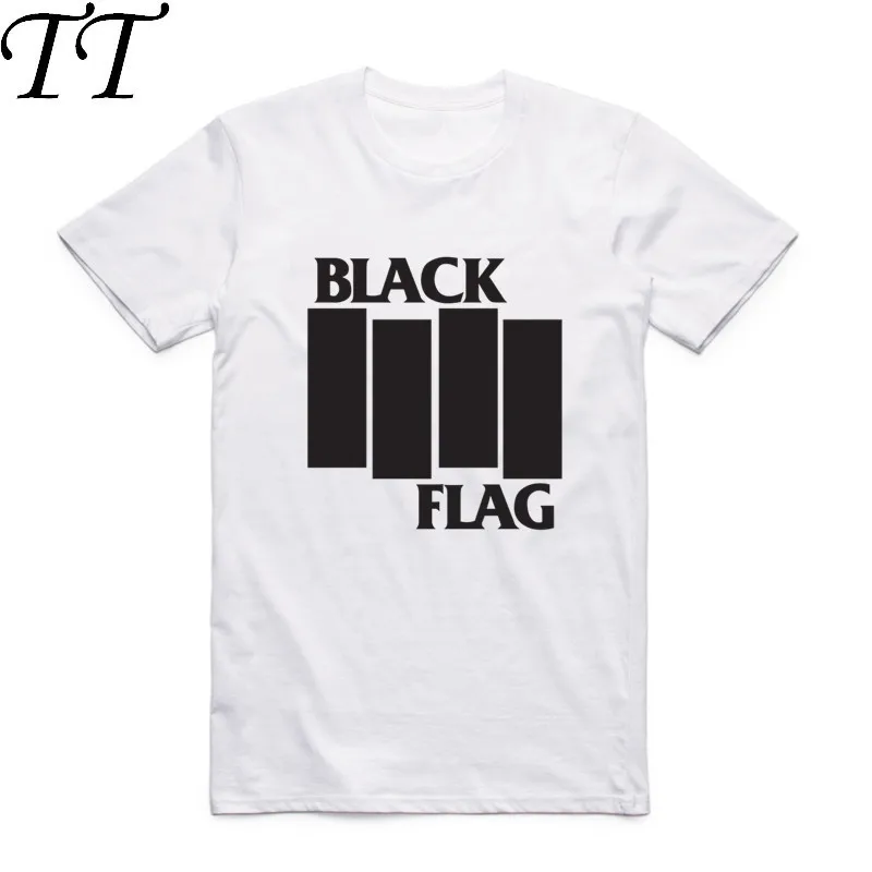 

2019Fashion Men Print Black Flag T-shirt Short Sleeve O-Neck Summer Punk Rock Band Henry Rollins Large Bar Casual Top Tee Tshirt