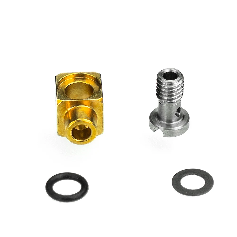 LESU modified stainless steel precision elbow M3 oil nozzle is suitable for 2*1MM brass tube oil pipe installation