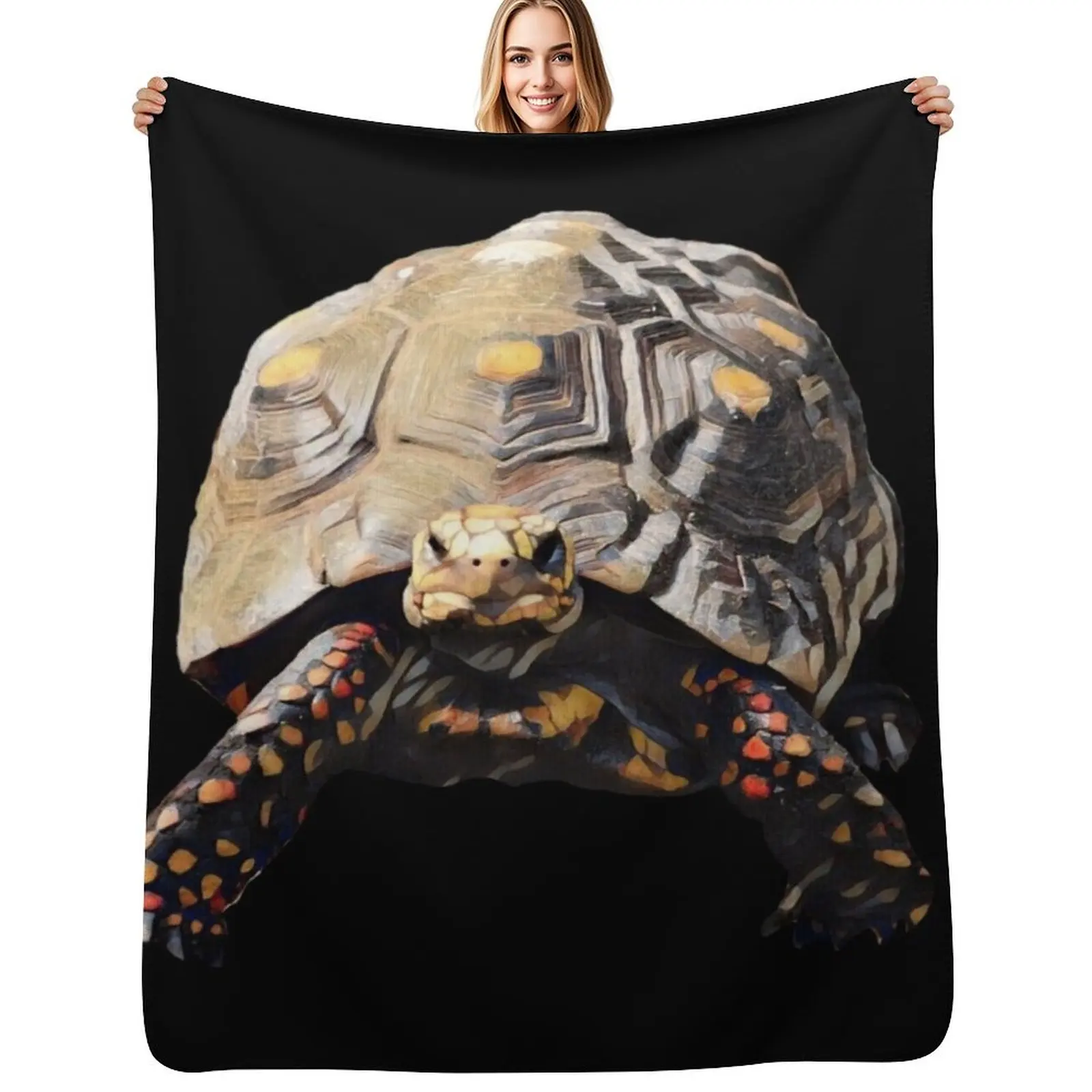 

Red-Footed Tortoise Throw Blanket blankets and throws Beach Comforter Nap Blankets