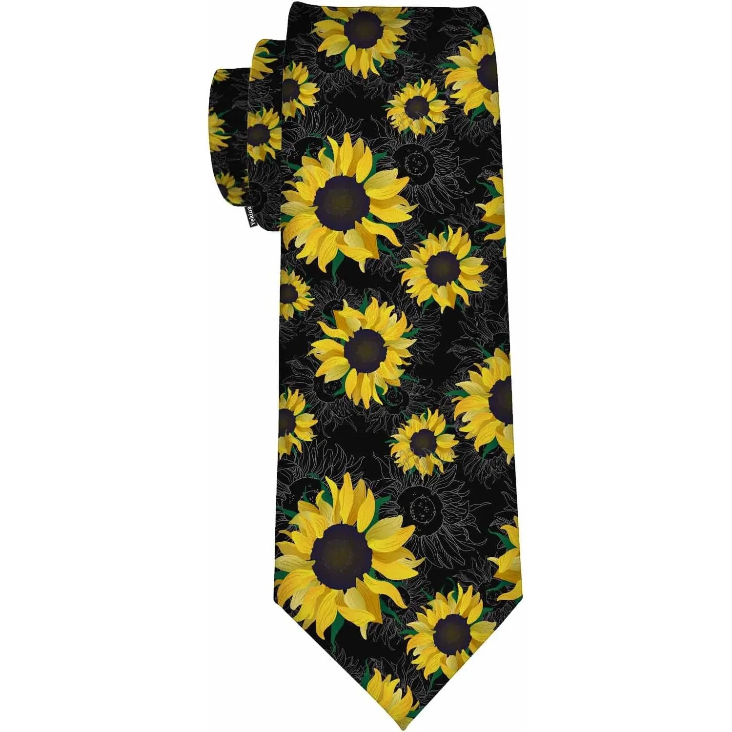 Yekiua Geometric Square Shaped Men's Tie
