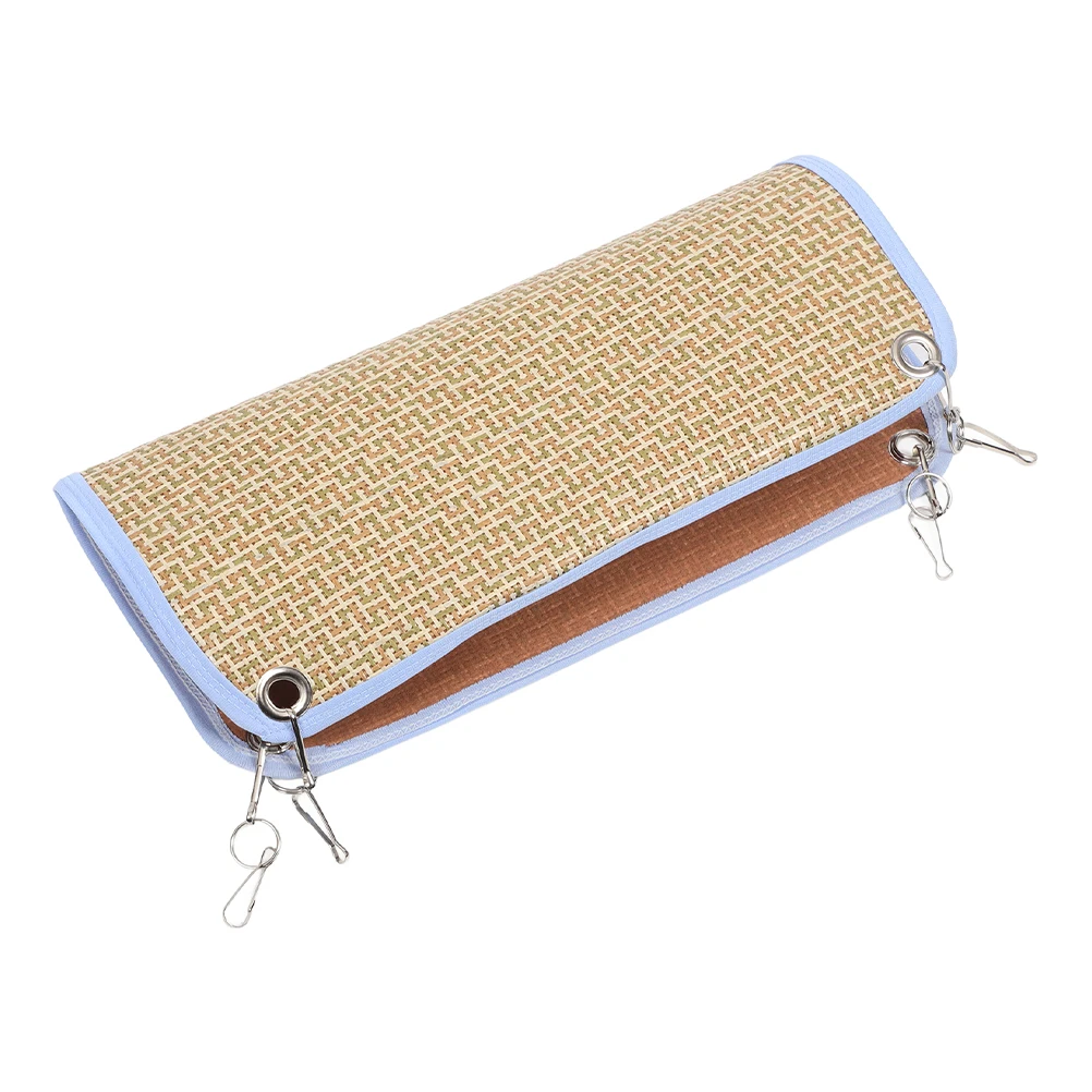 

Cool Mat Hammock Decorative Swing Climbing for Hamster Chinchilla Ferret Straw Accessories