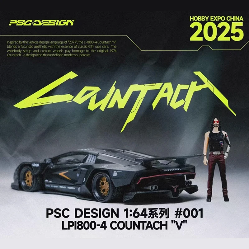 

TimeMicro 1:64 New Contash Engineer Edition White Black Red LPI800-4 First Edition Alloy Car Model