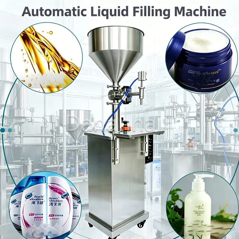 

Полуавтоматическая пневматическая машина для розлива жидкого моющего средства с двумя соплами, высокоточная, промышленного класса, для высоковязких жидкостей