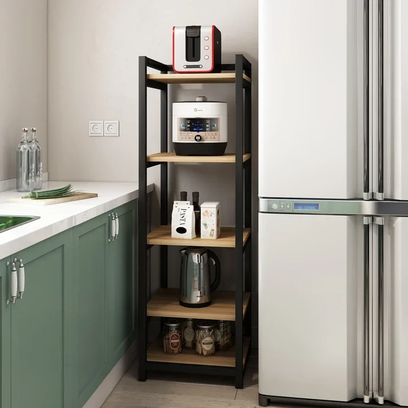Storage Rack Small Kitchen Floor Ceiling Multi Layer Pot Shelf Gap Size