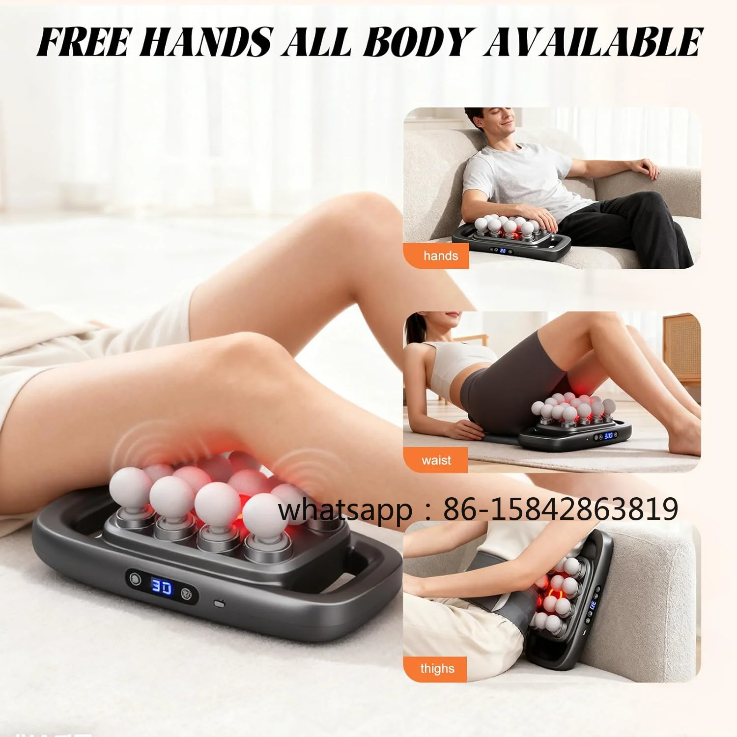 Massage Gun Set, Deep Tissue Impact Massager Silent Muscle Massage Gun Fascia Gun for Pain Relief