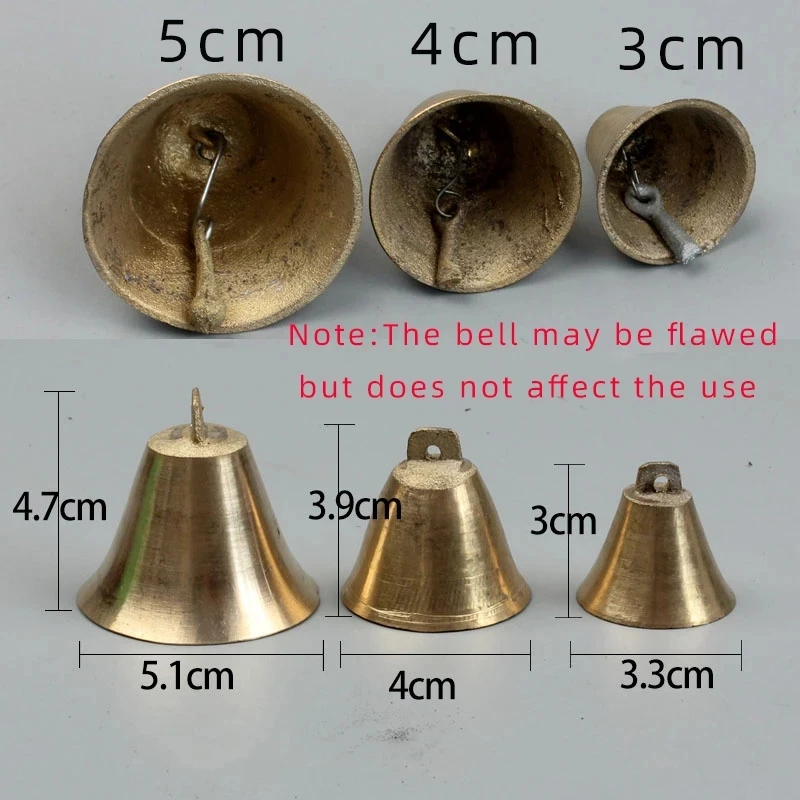 1Pc Thickened Cow Horse Sheep Grazing Copper Bells Large Cattle Sheep Antique Bells Animal Pet Prevent The Loss Zinc Alloy Bells