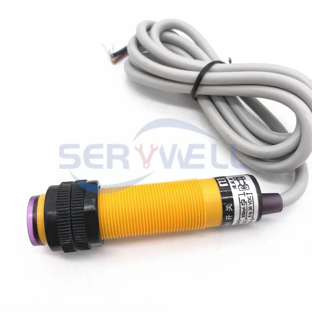 GS38-N DC6-36V 300mA 3-wire NPN لا كشف المسافة 10 سنتيمتر الكهروضوئية مفتاح مستشعر كاشف 18 مللي متر القطر