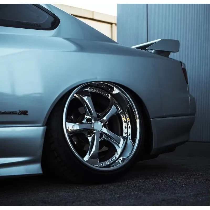 【2026】CF Forged Wheels 2 /3 Piece 17 18 19 20 Inch Chrome / Polished Step Lip Deep Dish Rims 5x114.3 5x120 Fit 350Z G35 Supra RX