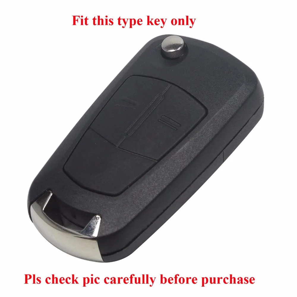 jingyuqin 2/3 Buttons Silicone Key Cover Fob Case for Vauxhall Opel Corsa Astra Vectra Signum Remote Flip Folding Car Key Shell