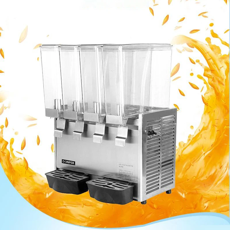 CHKJ Cold drink machine 8L*4 four-cylinder beverage machine Commercial hot cold automatic spray milk tea juice machine