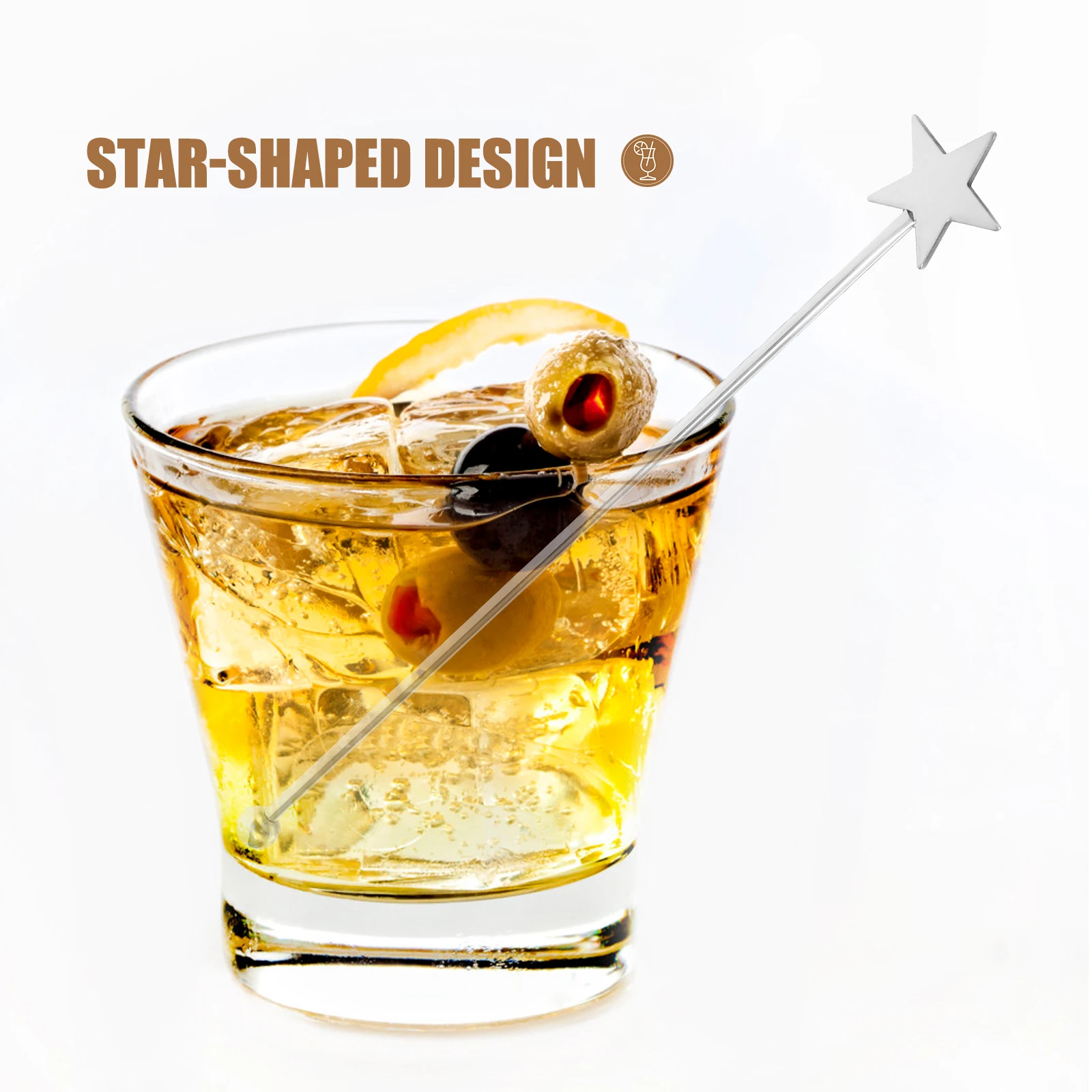 

5pcs Stainless Steel Coffee Stirrers Reusable Beverage Mixing For Bar Party Kitchen Tool Stirring Rods Drink Stirrer Cocktail