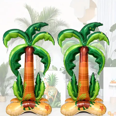2/1 Stück Kokosnussbaum-Ballon, riesiger aufblasbarer Palme, Hawaii-Party-Dekoration für Geburtstag, Hochzeit, Babyparty-Geschenke