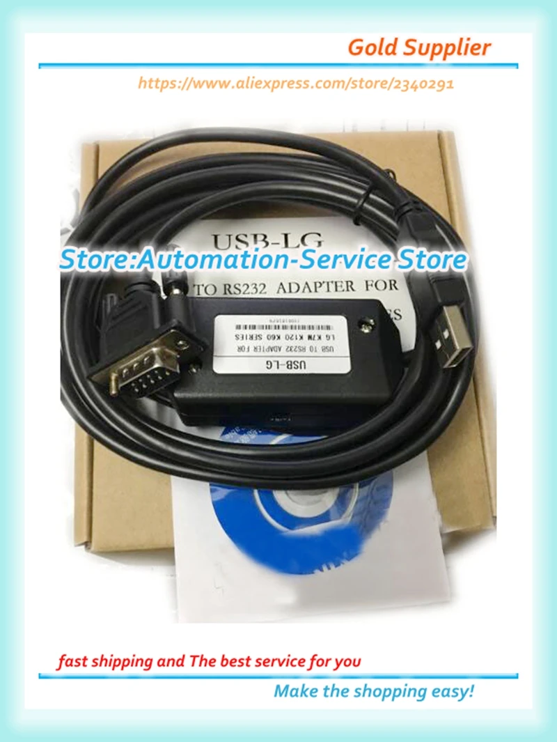 New For USB Port K120S K7M-DR20U PLC Programming Cable USB-LG