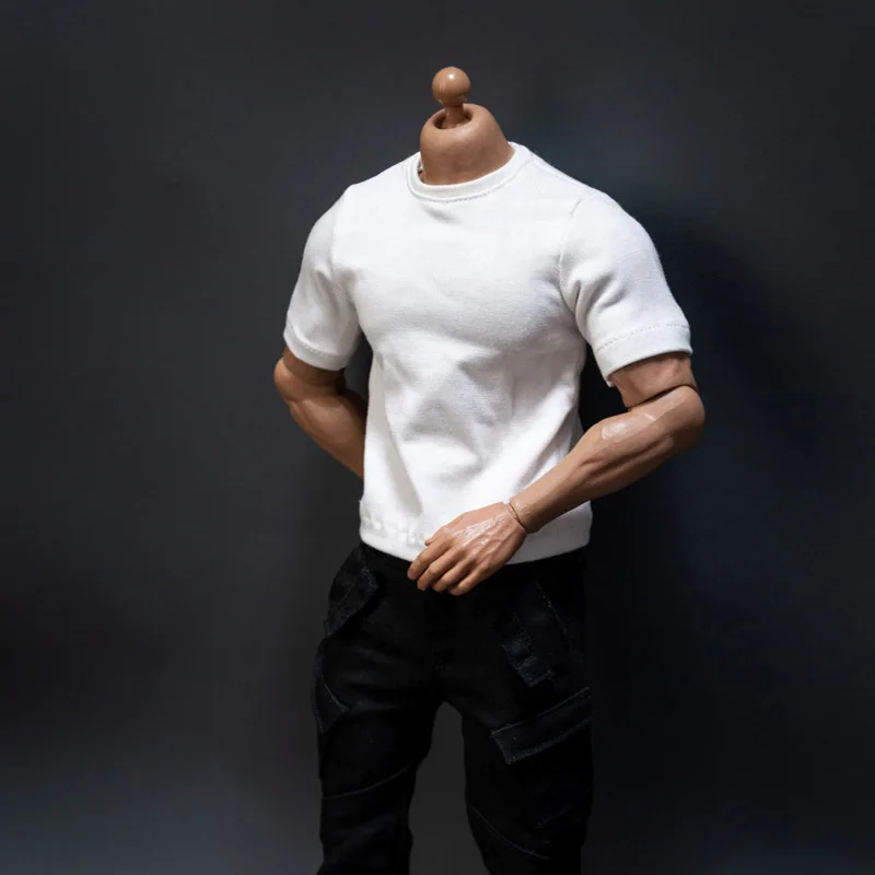 تي شيرت فضفاض بمقياس 1/6 | بلوزة بأكمام قصيرة مقاس 12 بوصة لشخصيات قوية | تي شيرت جندي BJD من الذكور والإناث 1:6 #4