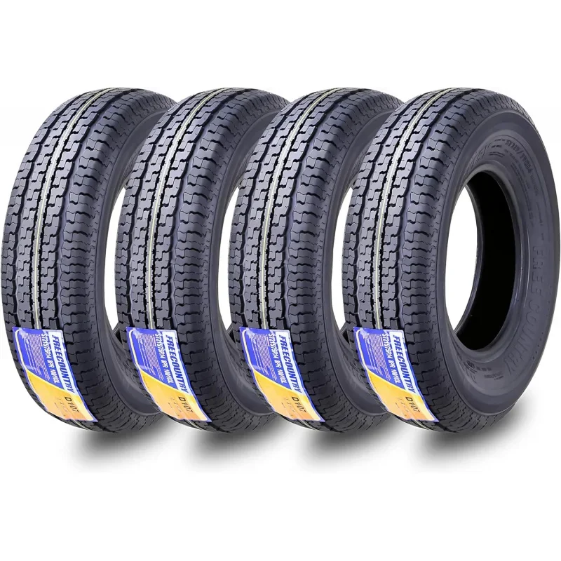 

Grand Ride FREE COUNTRY 4 Trailer Tires ST215/75R14 8 Ply Load Range D Radial Steel Belted Radial with Featured Scuff Guard 1113