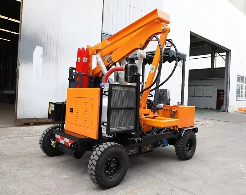 Road Safety Guardrail Crash Barrier Install Pile Driver New High Performance Heavy Duty Construction Machine Equipment for Sale
