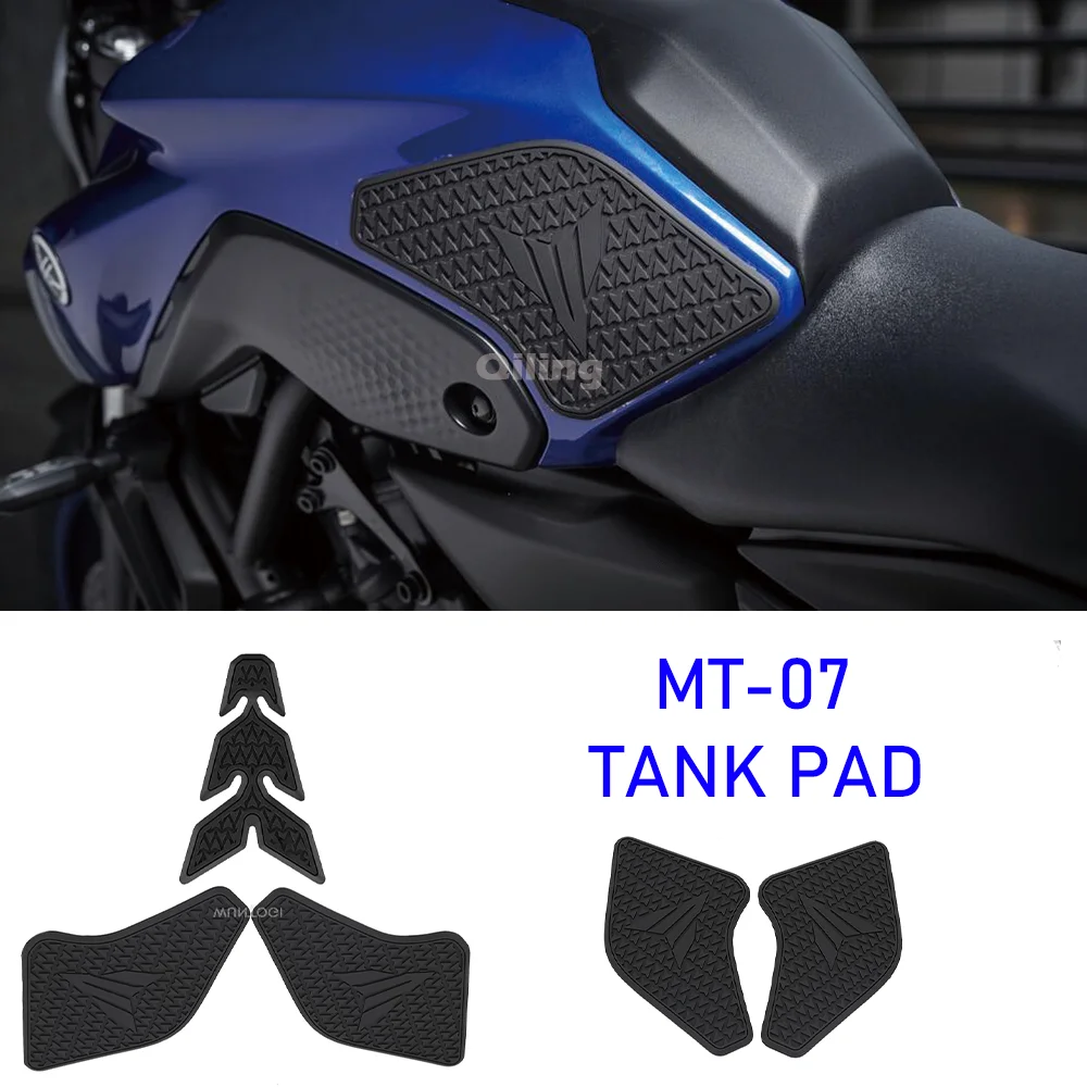 

MT-07 Accessory tank pad tank stickers For Yamaha MT 07 MT07 MT-07 Knee Grip Traction stickers Fuel Tank Side stickers tank deca