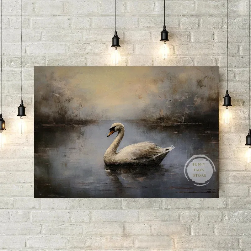 الظلام أكاديمية الثعلب الأرنب سوان الغزلان الذئب الأغنام السنجاب الحصان المشارك يطبع الحيوان حائط لوح رسم الفن غرفة المعيشة ديكور المنزل #3