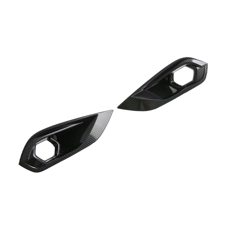 For Isuzu MU-X MUX Car Front Foglight cover Trim Frame Accessories Auto protector Stickers 2018 2019 2020 2022 2023 2024 2025