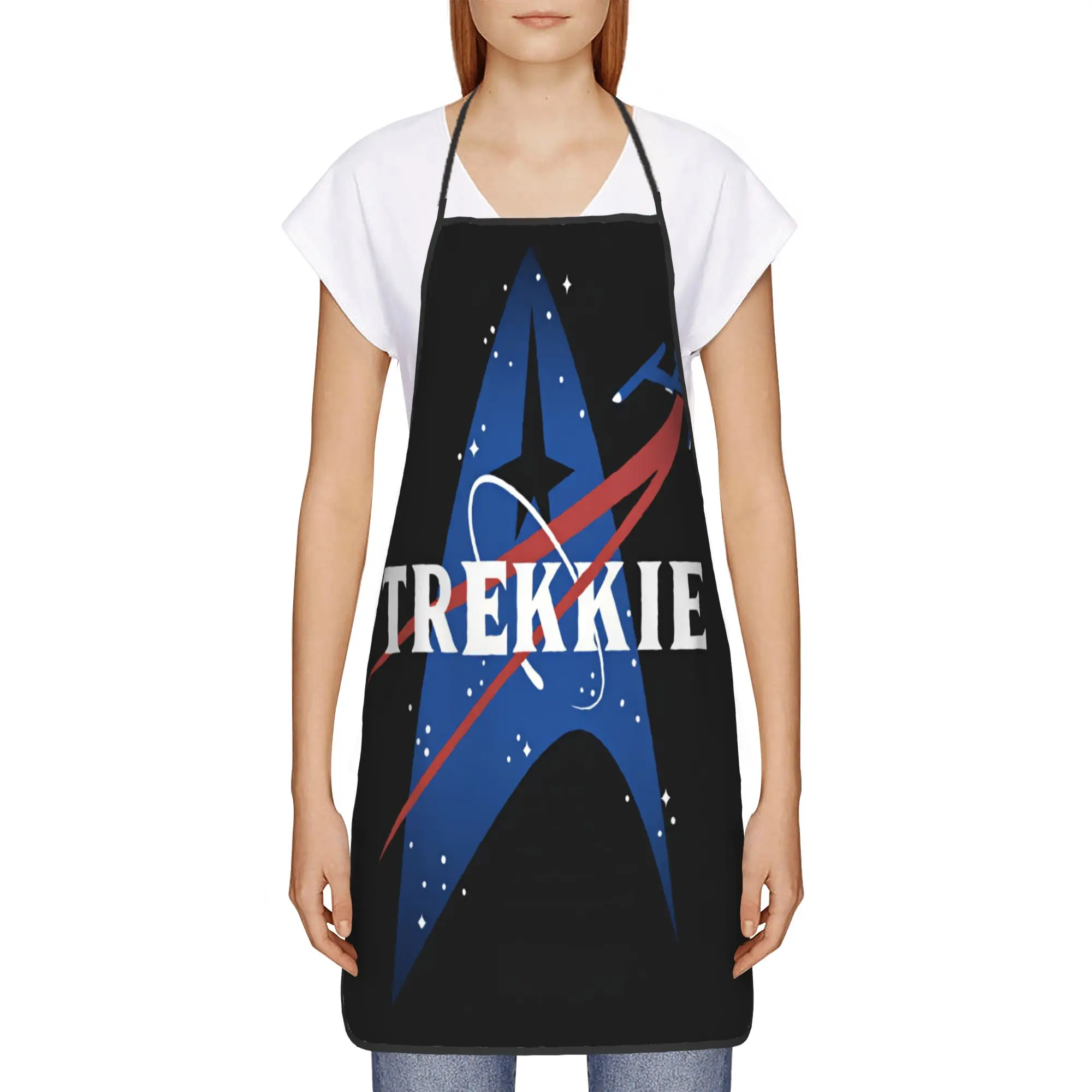 S-Star T-Trek Ship Movie  Apron  Cute Household Kitchen Accessories Work Manicure Aprons without Pocket